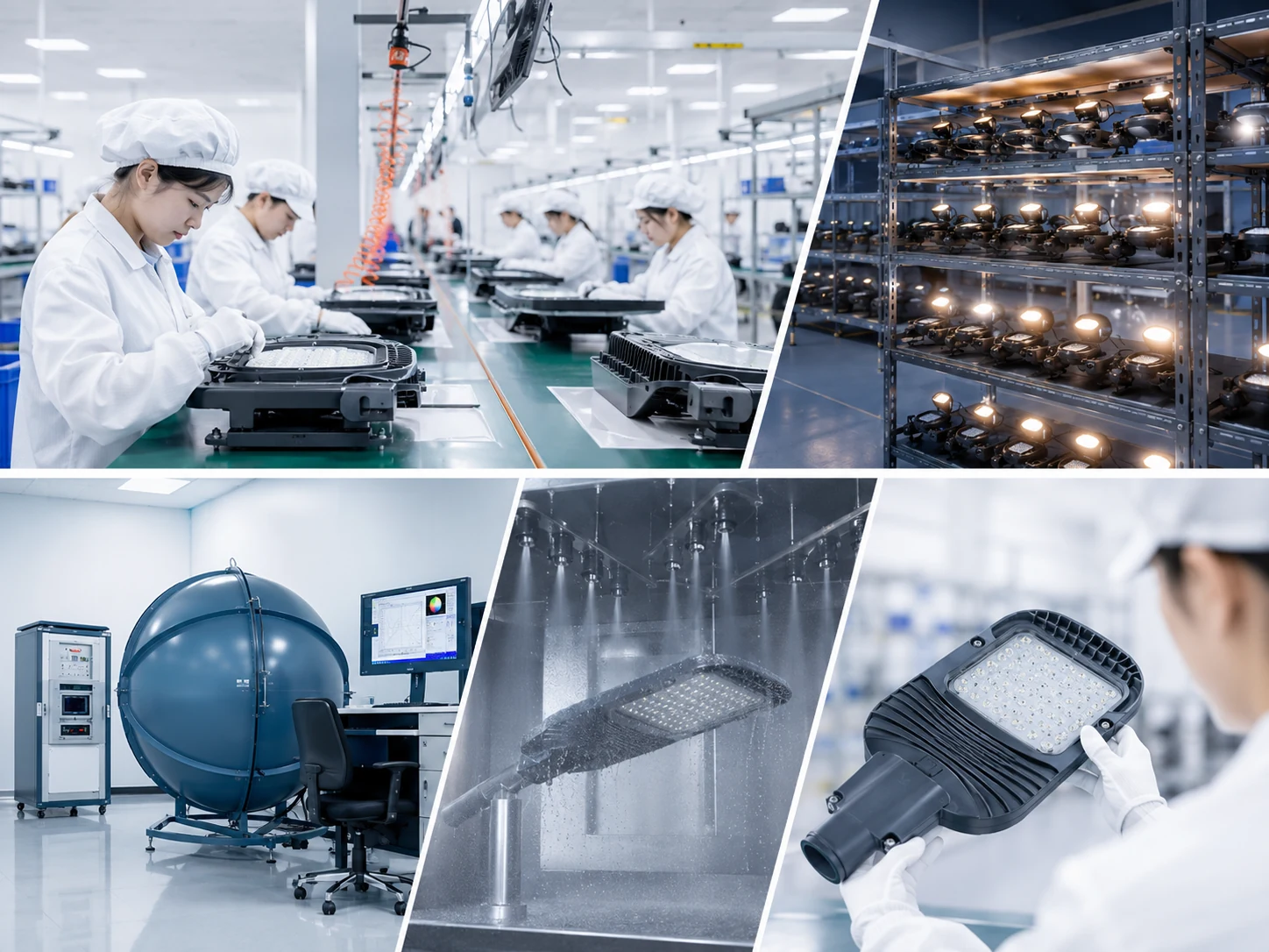 LED lighting component detail and quality control checkpoints