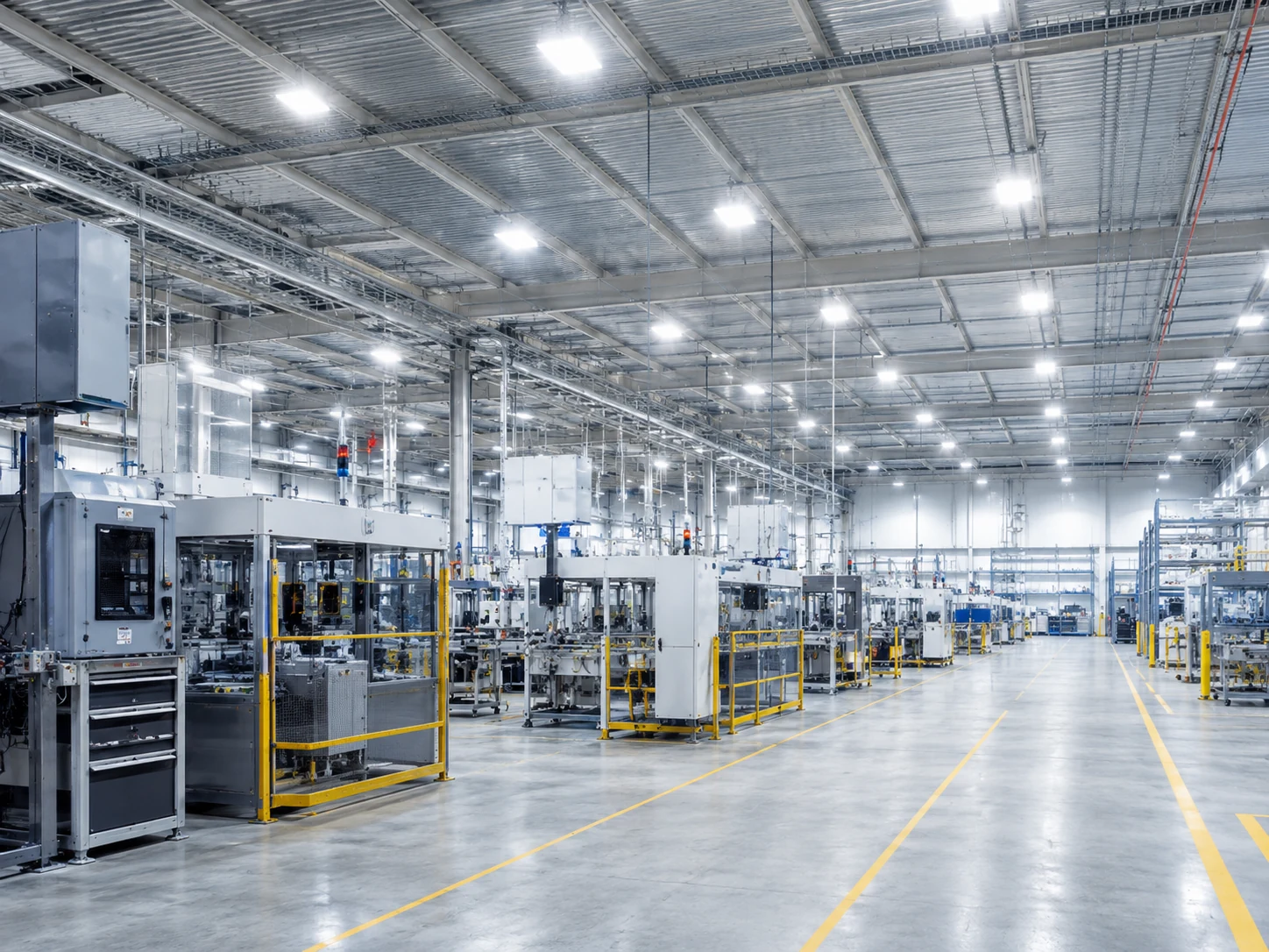 Factory LED high bay lighting project
