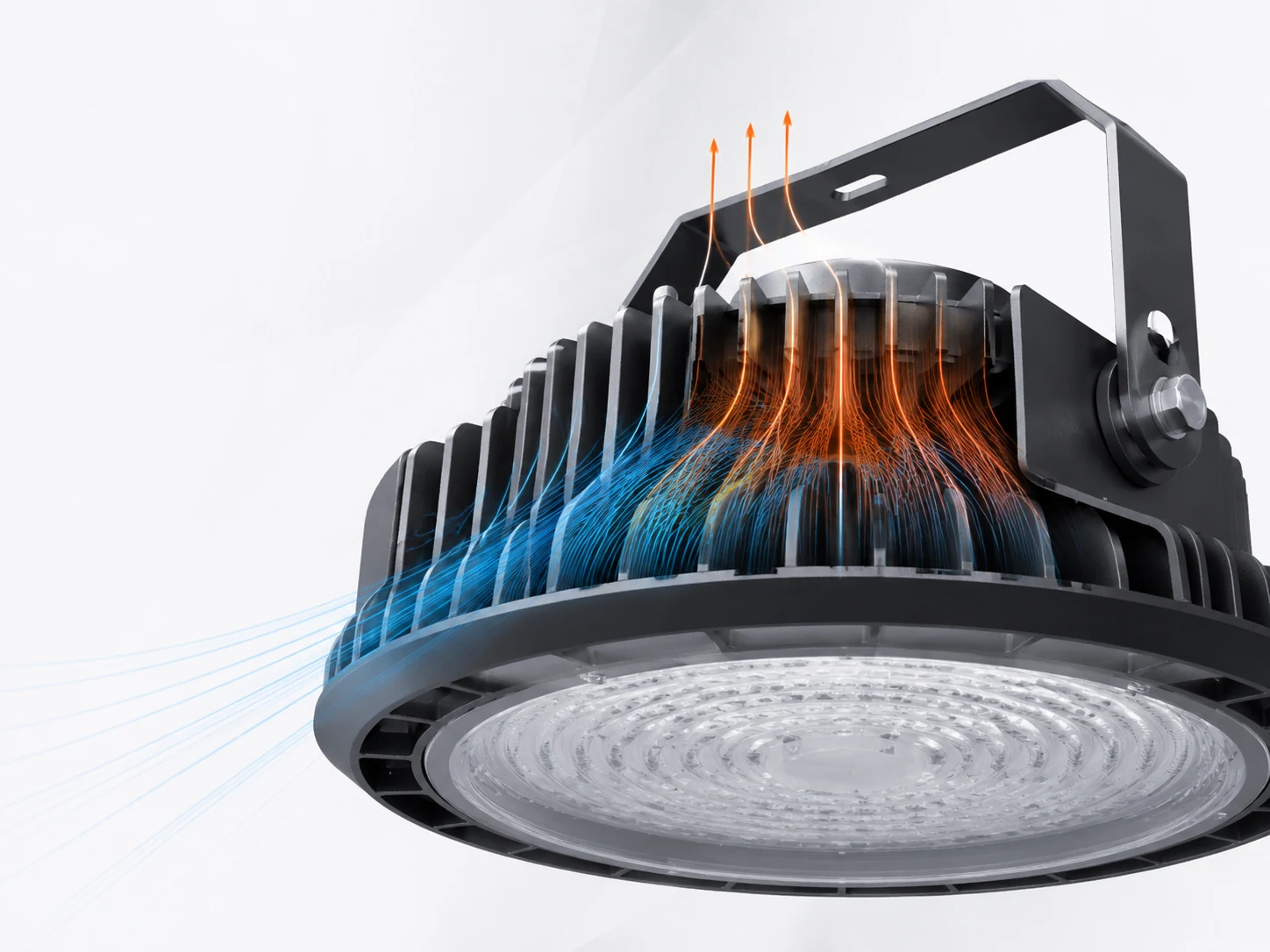 High-power LED heat sink structure detail